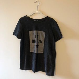 ZARA sparkle graphic tee